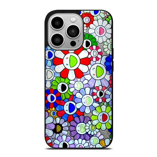 Cool Takashi Murakami Flowers iPhone 14 Pro Case