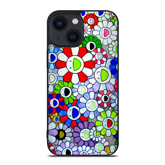 Cool Takashi Murakami Flowers iPhone 14 Plus Case