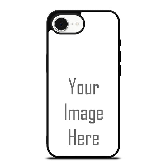 Costum Your Own Photo iPhone 16e case black TPU silicone rubber protective cover by Casedear