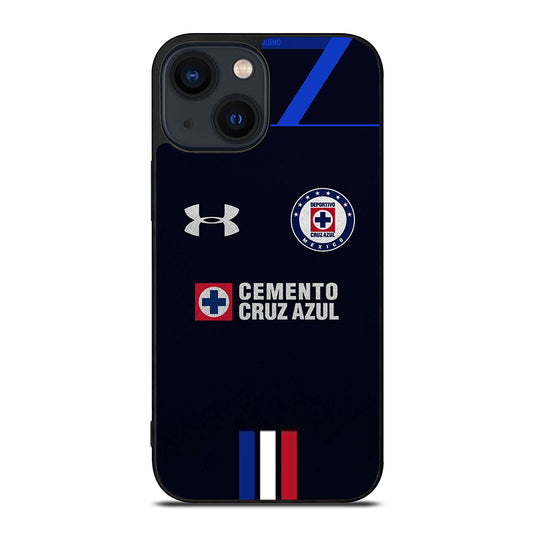 Cruz Azul Football Club Jersey Image iPhone 14 Plus Case