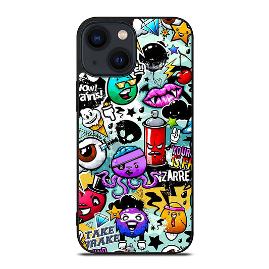 Cute Graffiti Image iPhone 14 Plus Case