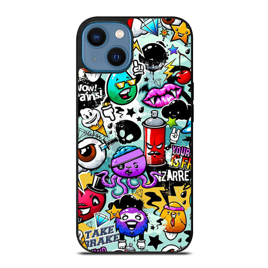Cute Graffiti Image iPhone 14 Case
