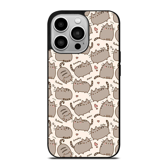 Cute Pusheen Cat Cartoon Collage iPhone 14 Pro Case
