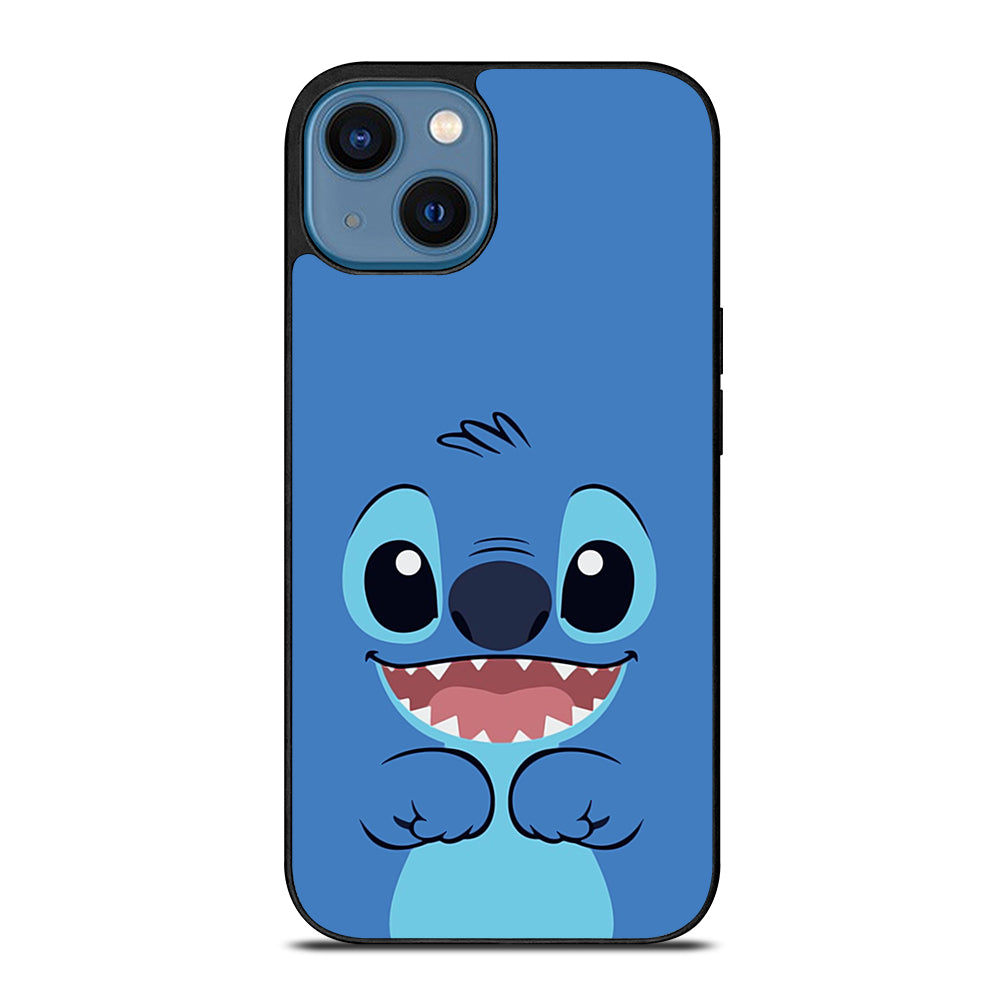 Cute Stitch Cartoon Face iPhone 14 Case