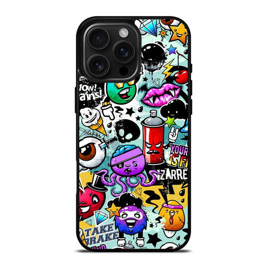 Cute Graffiti Image iPhone 16 Pro Max Case