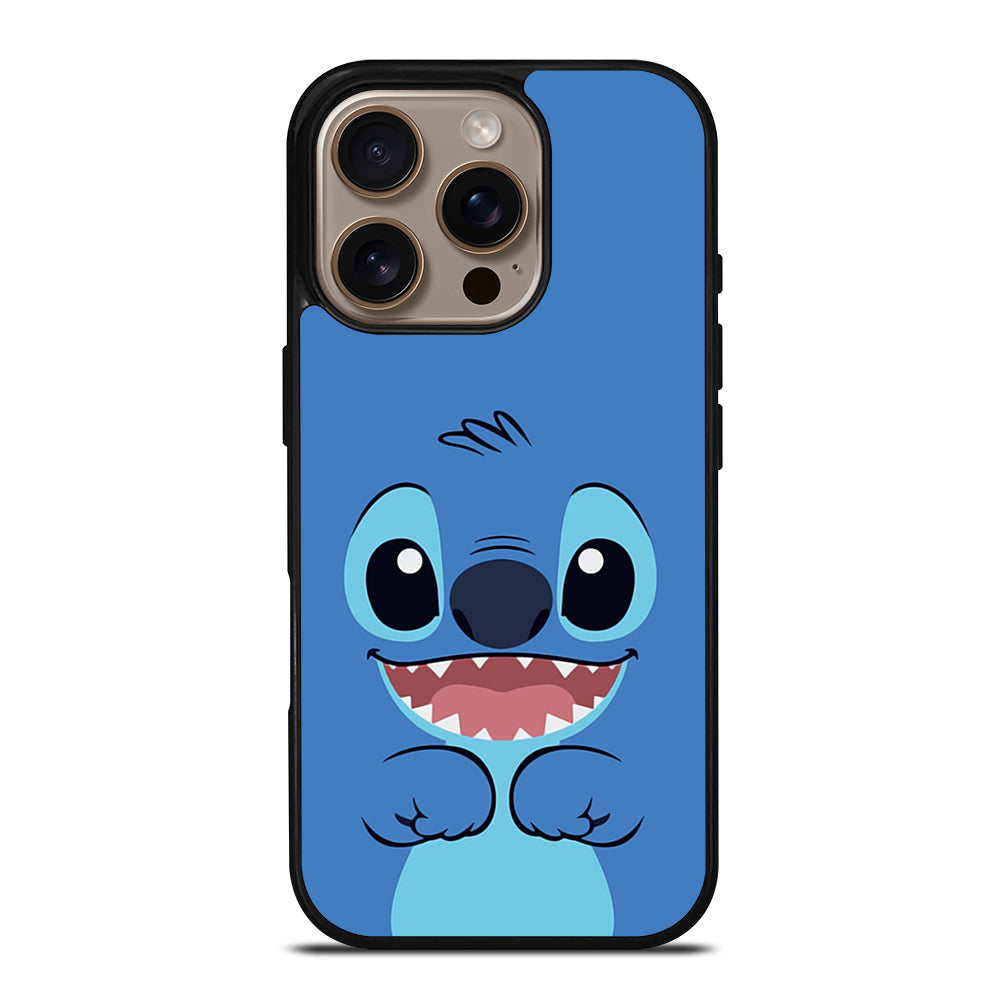 Cute Stitch Cartoon Face iPhone 16 Pro Case