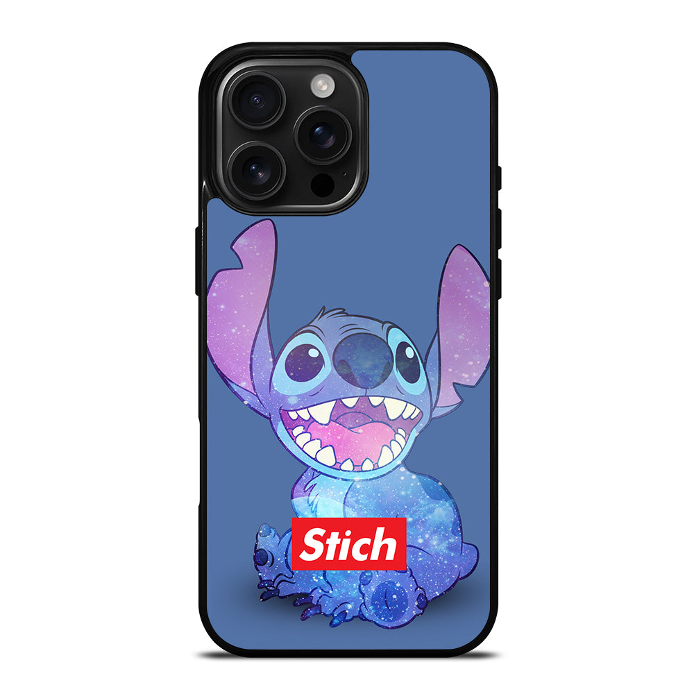 Cute Stitch Cartoon Galaxy iPhone 16 Pro Max Case