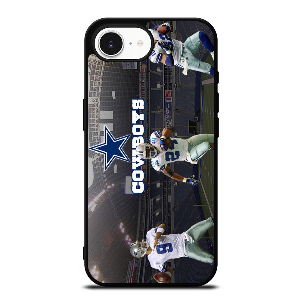 DALLAS COWBOYS TEAM iPhone 16e case black TPU silicone rubber protective cover by Casedear