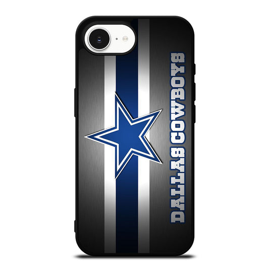 DALLAS COWBOYS iPhone 16e case black TPU silicone rubber protective cover by Casedear