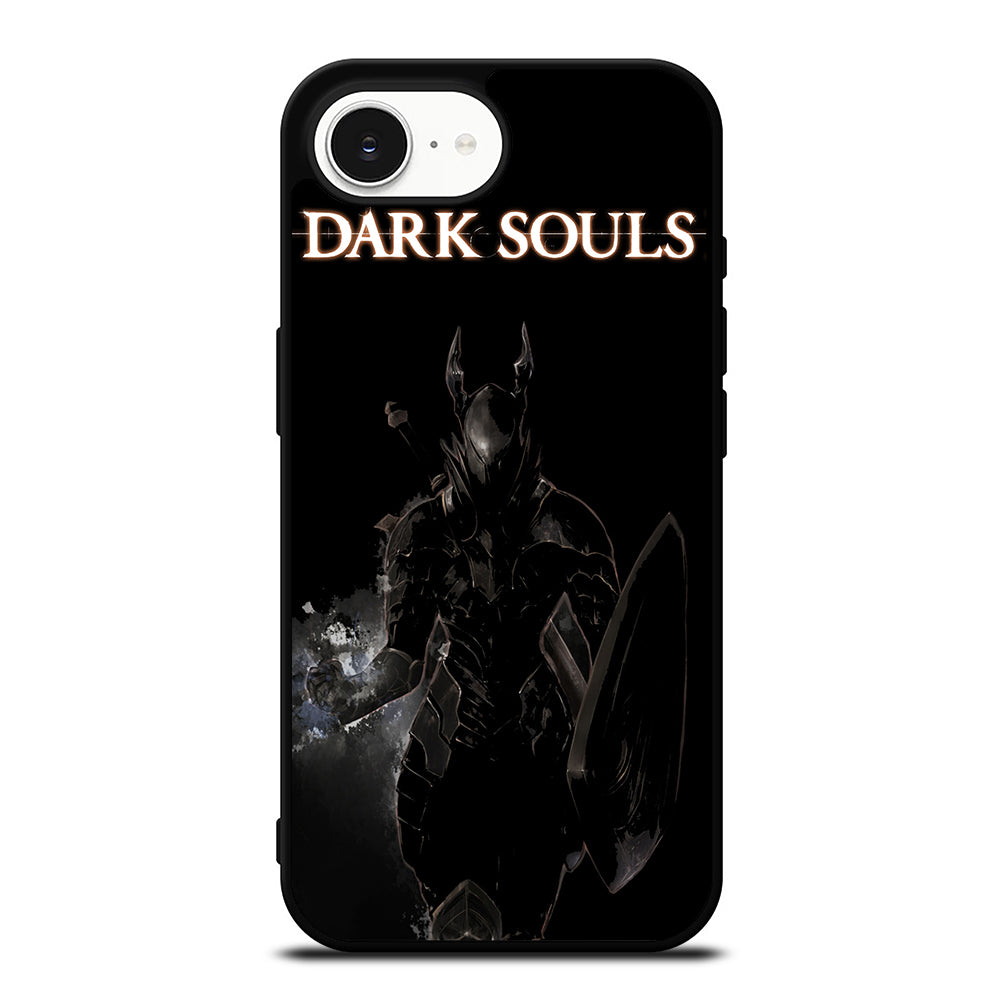 DARK SOULS iPhone 16e case black TPU silicone rubber protective cover by Casedear