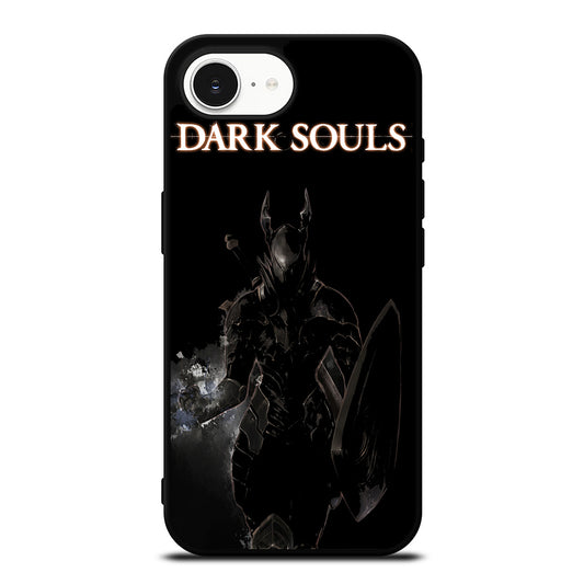 DARK SOULS iPhone 16e case black TPU silicone rubber protective cover by Casedear