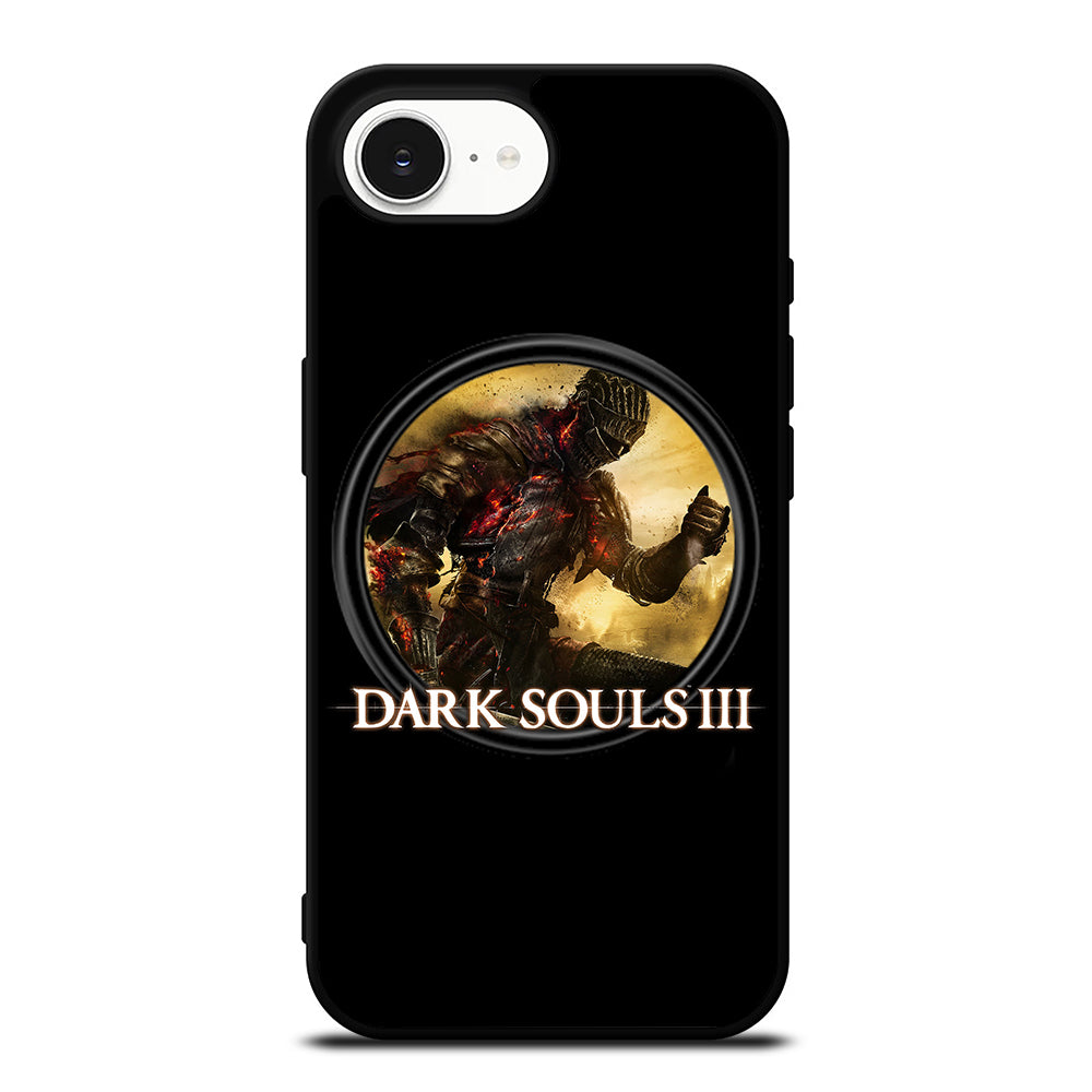DARK SOUL III iPhone 16e case black TPU silicone rubber protective cover by Casedear