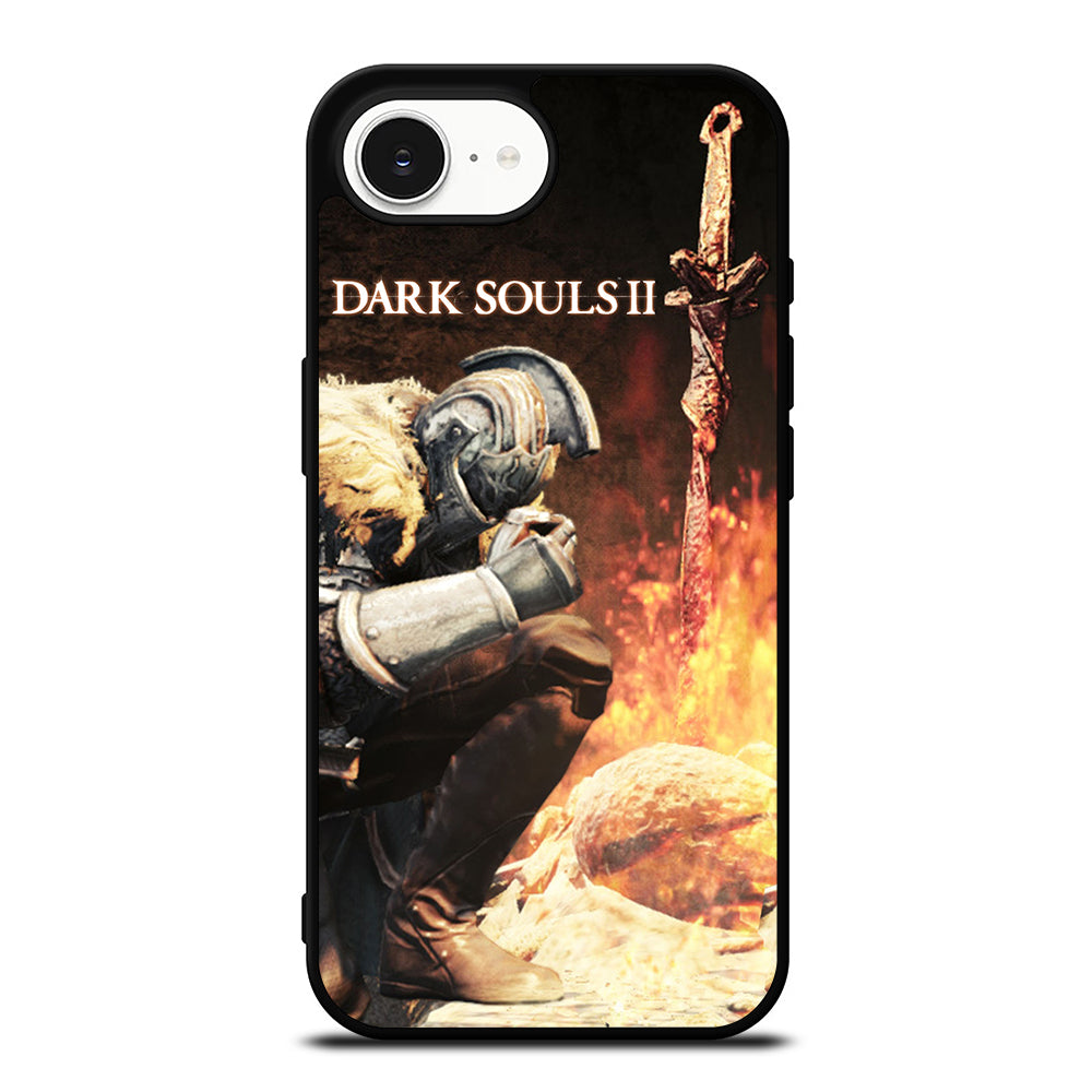 DARK SOUL II iPhone 16e case black TPU silicone rubber protective cover by Casedear
