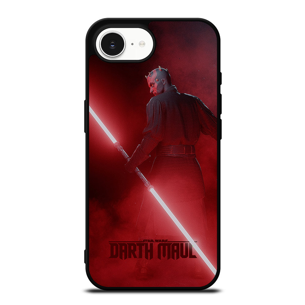 DARTH MAUL SW iPhone 16e case black TPU silicone rubber protective cover by Casedear