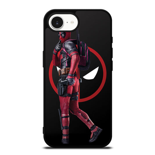 DEADPOOL WITH THE SYMBOLS iPhone 16e case black TPU silicone rubber protective cover by Casedear