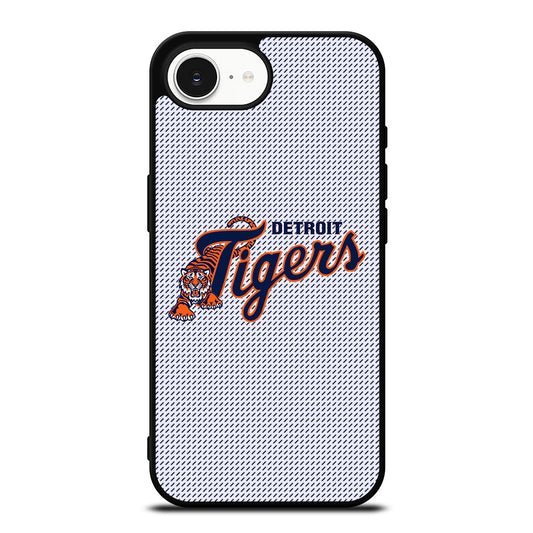 DETROIT TIGERS iPhone 16e case black TPU silicone rubber protective cover by Casedear