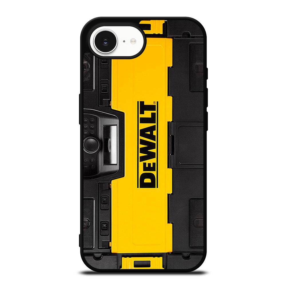 DEWALT CASE DESIGN iPhone 16e case black TPU silicone rubber protective cover by Casedear