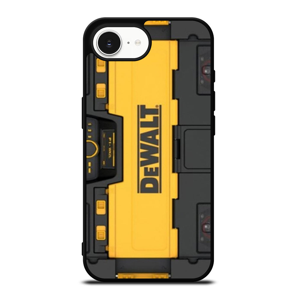 DEWALT DESIGN iPhone 16e case black TPU silicone rubber protective cover by Casedear