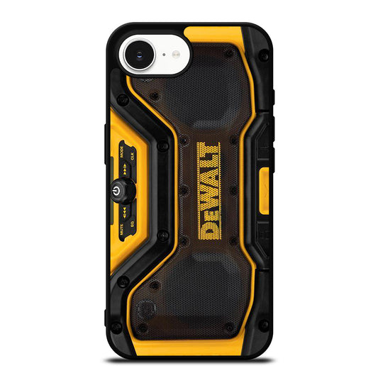 DEWALT JOBSITE iPhone 16e case black TPU silicone rubber protective cover by Casedear