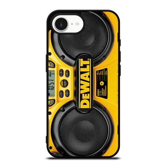 DEWALT PHOTO iPhone 16e case black TPU silicone rubber protective cover by Casedear