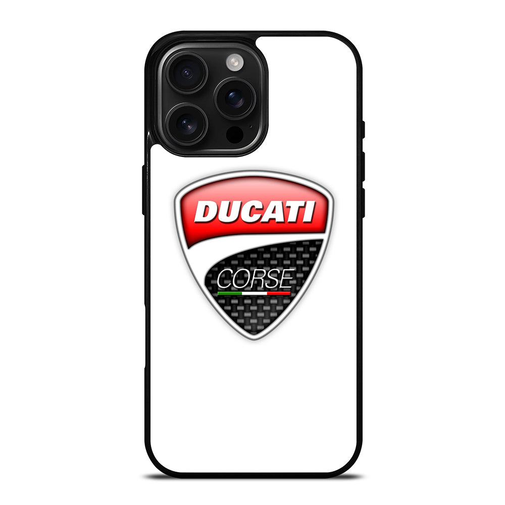 DUCATI LOGO WHITE iPhone 16 Pro Max Case