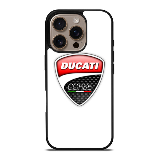 DUCATI LOGO WHITE iPhone 16 Pro Case