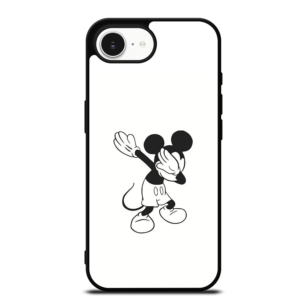 Dab Dance Mickey iPhone 16e case black TPU silicone rubber protective cover by Casedear