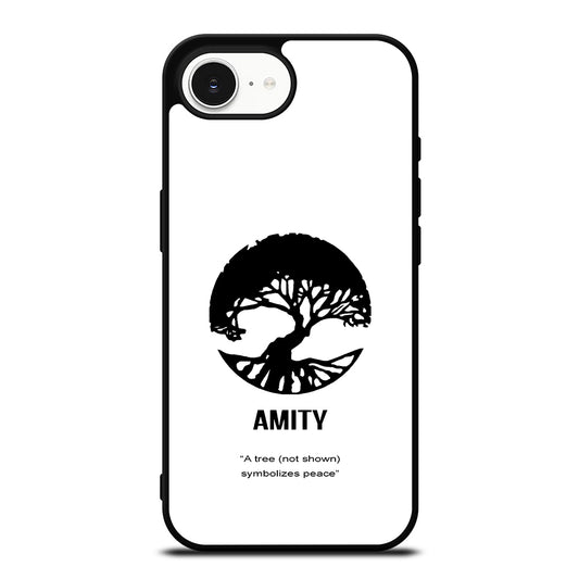Divergent Amity iPhone 16e case black TPU silicone rubber protective cover by Casedear