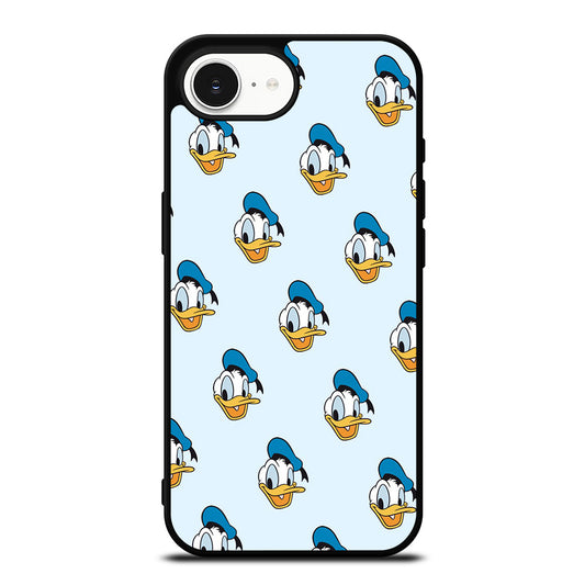Donald Duck Face iPhone 16e case black TPU silicone rubber protective cover by Casedear