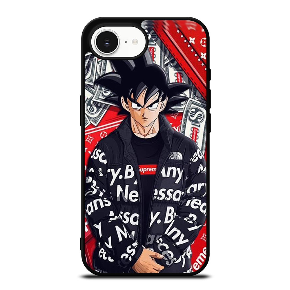 Dragon Ball Supr iPhone 16e case black TPU silicone rubber protective cover by Casedear