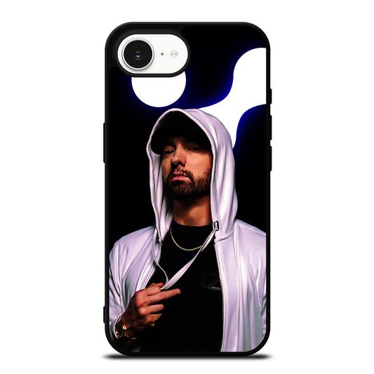 EMINEM POSE iPhone 16e case black TPU silicone rubber protective cover by Casedear