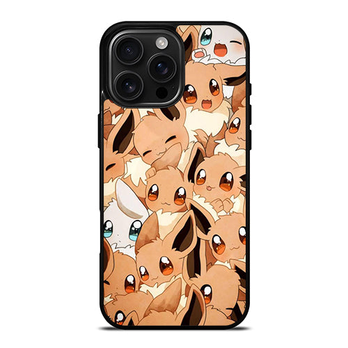 Eevee Cute Pokemon iPhone 16 Pro Max Case