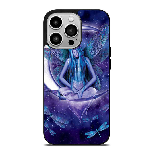 FAIRY DRAGONFLIES ON MOON iPhone 14 Pro Case