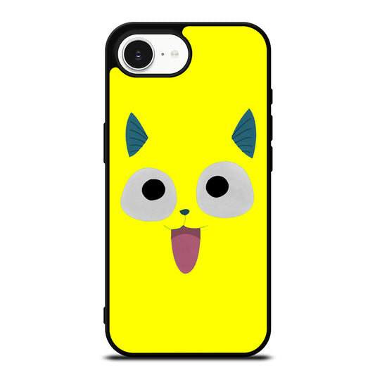 FAIRY TAIL HAPPY YELLOW CHARACTER iPhone 16e case black TPU silicone rubber protective cover by Casedear