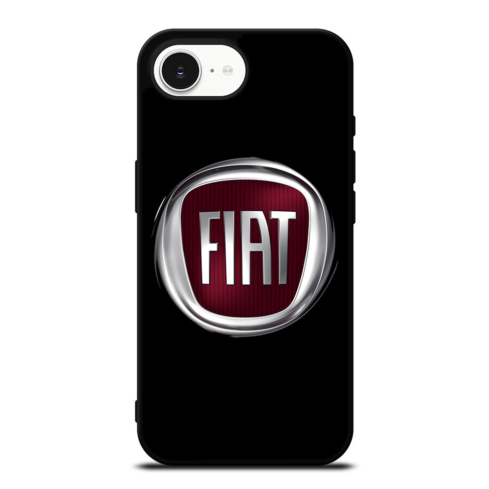 FIAT LOGO iPhone 16e case black TPU silicone rubber protective cover by Casedear