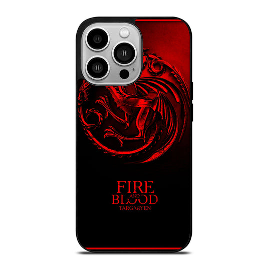 FIRE ANG BLOOD TARGARYEN iPhone 14 Pro Case