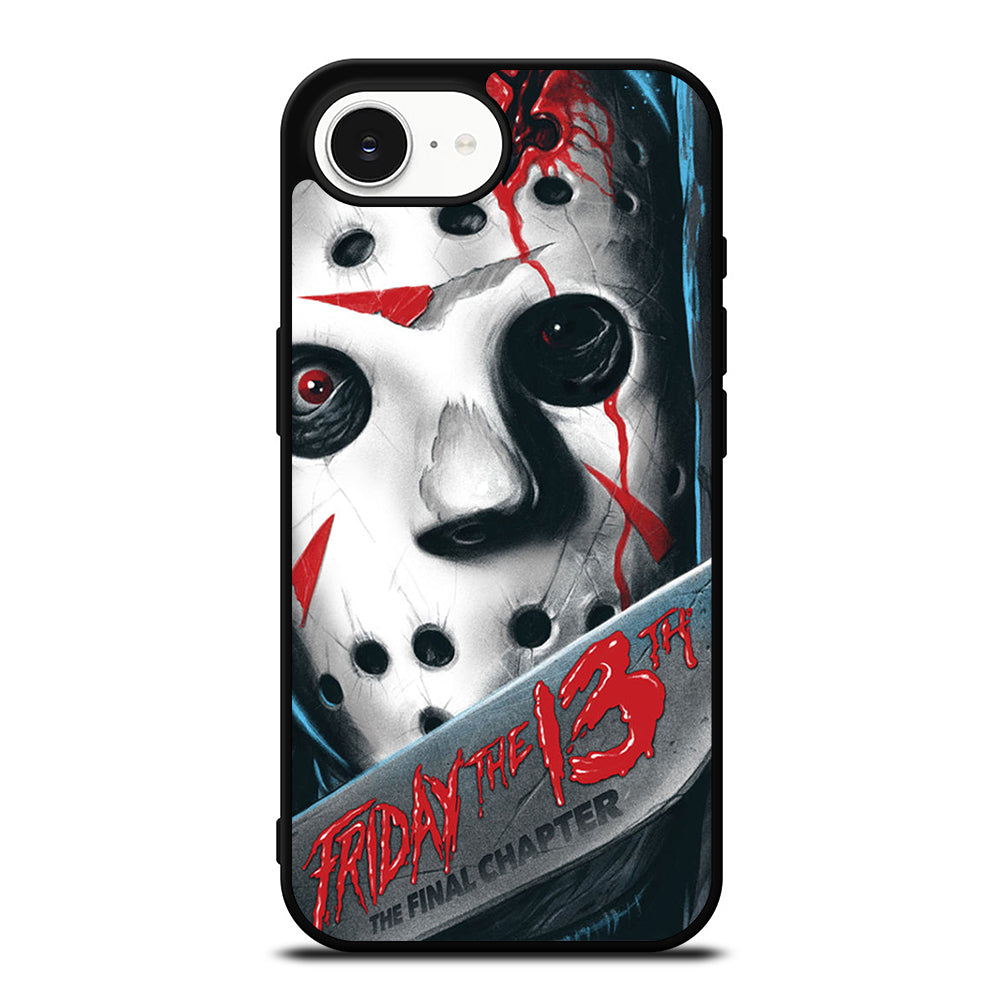 FRIDAY THE 13TH FINAL CHAPTER iPhone 16e case black TPU silicone rubber protective cover by Casedear