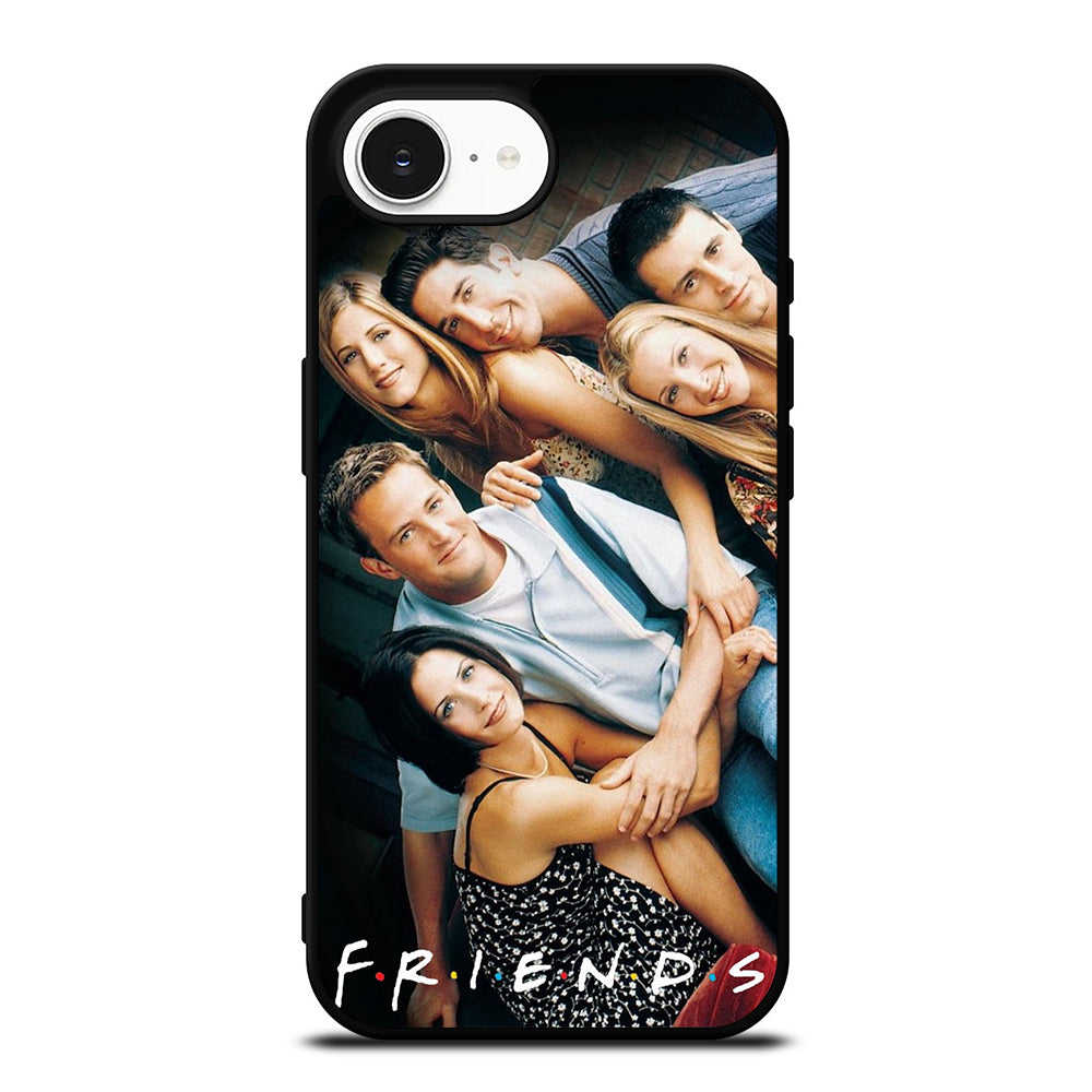 FRIENDS TV SHOW iPhone 16e case black TPU silicone rubber protective cover by Casedear