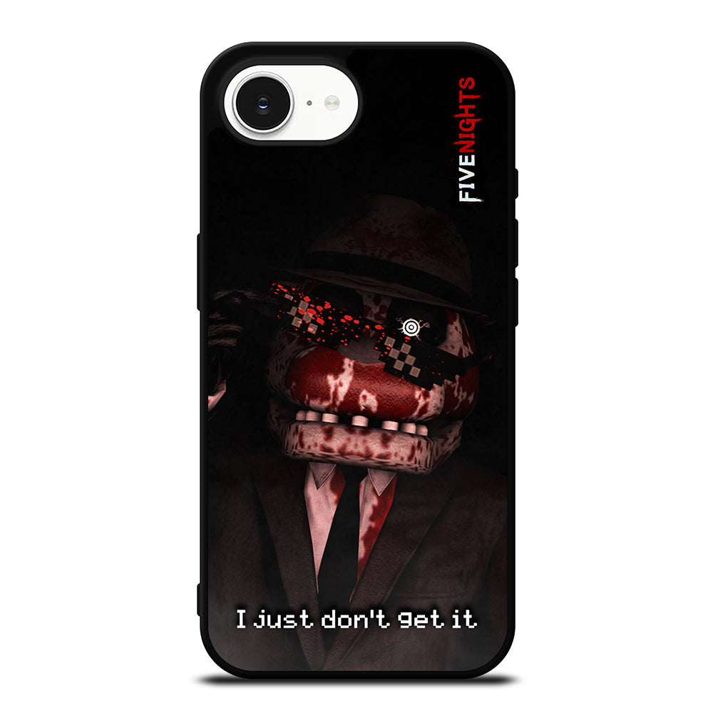 Five Nights At Freddy's Icon iPhone 16e case black TPU silicone rubber protective cover by Casedear