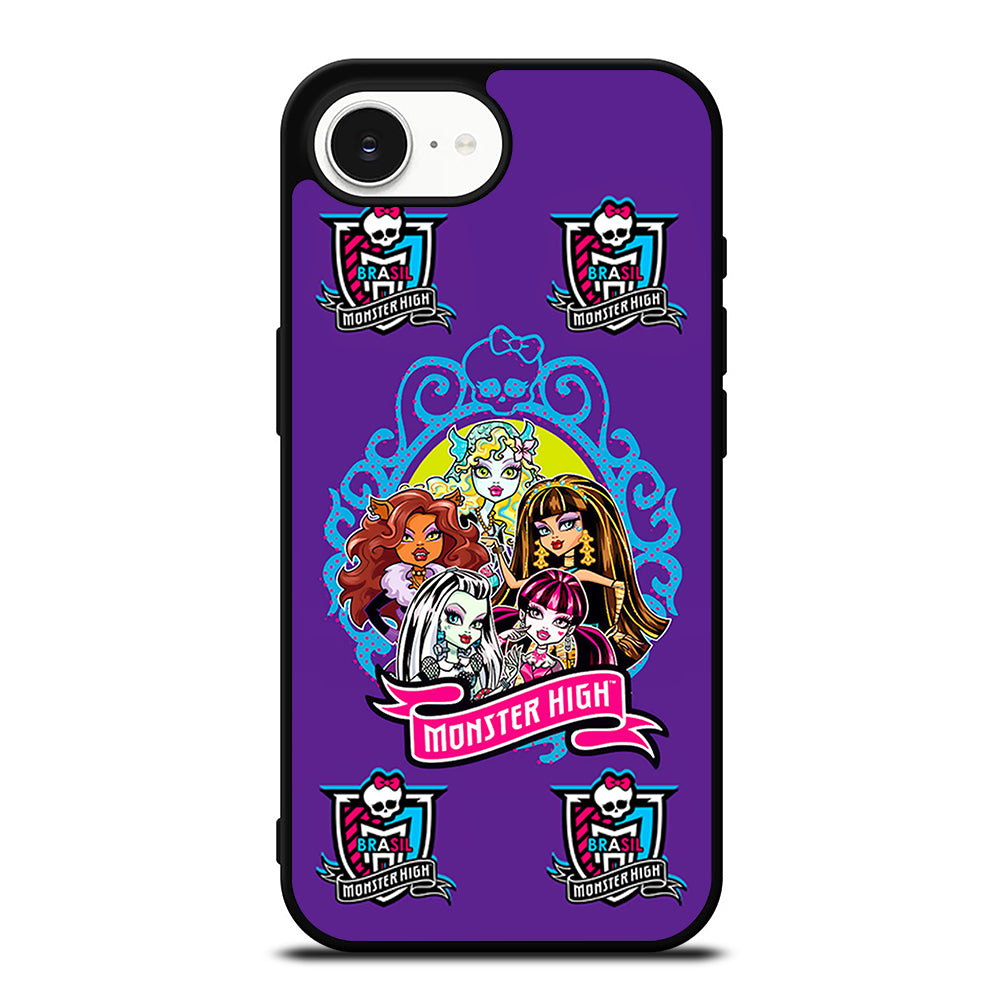 Frankie Stein Monster High Wallpaper iPhone 16e case black TPU silicone rubber protective cover by Casedear