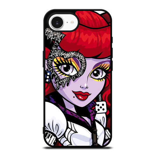 Frankie Stein Monster High iPhone 16e case black TPU silicone rubber protective cover by Casedear