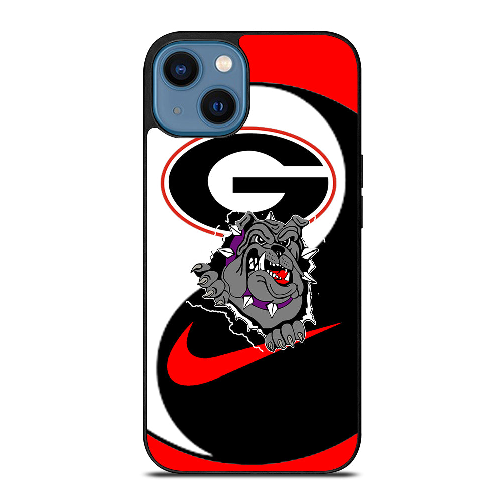 GEORGIA BULLDOGS YIN AND YANG iPhone 14 Case