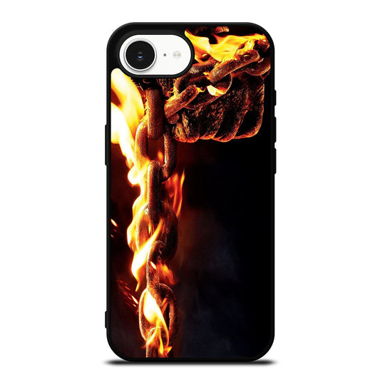 GHOST RIDER SPIRIT OF VENGEANCE iPhone 16e case black TPU silicone rubber protective cover by Casedear