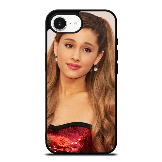 GRANDE ARIANA iPhone 16e case black TPU silicone rubber protective cover by Casedear
