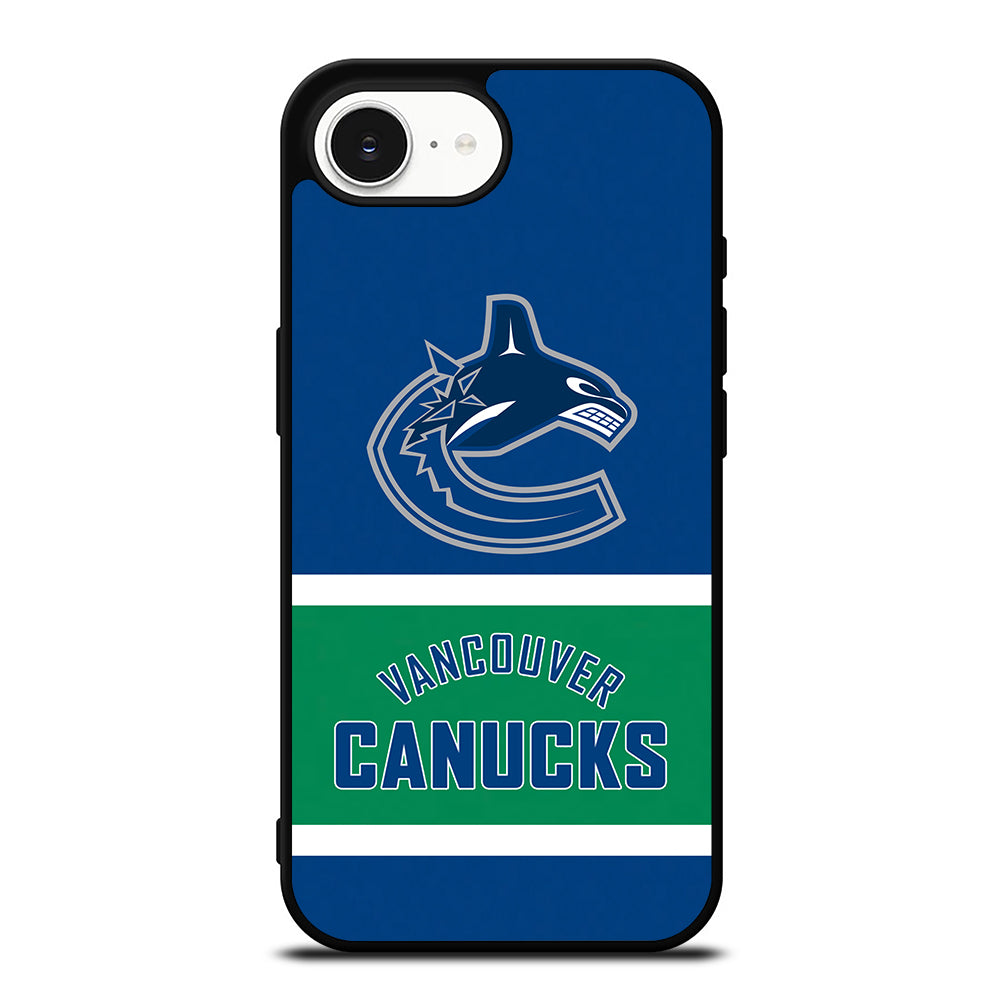GREAT VANCOUVER CANUCKS iPhone 16e case black TPU silicone rubber protective cover by Casedear