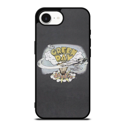 GREEN DAY DOOKIE SMOOKY iPhone 16e case black TPU silicone rubber protective cover by Casedear