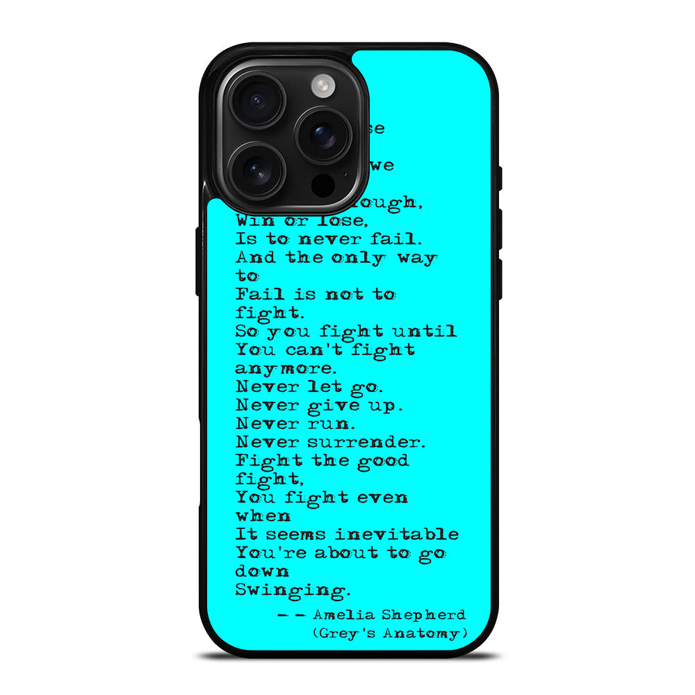 GREY'S ANATOMY QUOTES iPhone 16 Pro Max Case