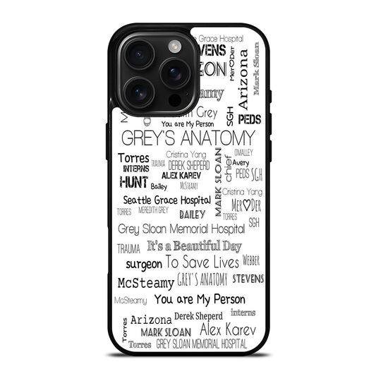 GREY'S ANATOMY STORY iPhone 16 Pro Max Case