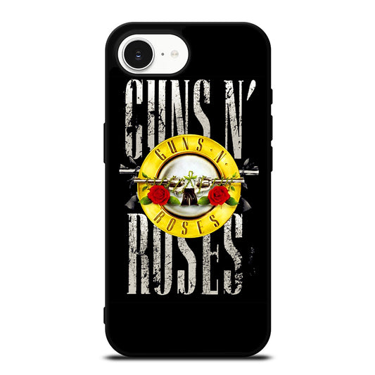 GUNS N ROSES BATCH iPhone 16e case black TPU silicone rubber protective cover by Casedear