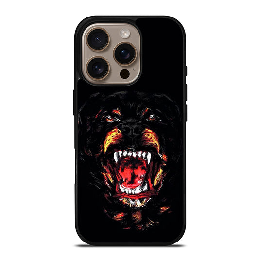 Givenchy Dog Rottweiler iPhone 16 Pro Case